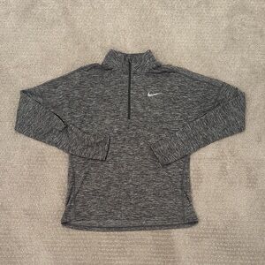 Nike Women’s Dri-FIT Half Zip Pullover – Gray Heather – Size Small